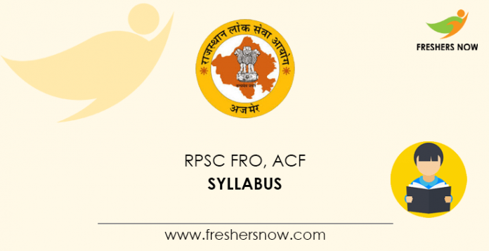 RPSC Forest Range Officer Syllabus 2020