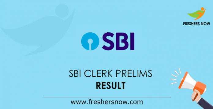 SBI Clerk Prelims Result