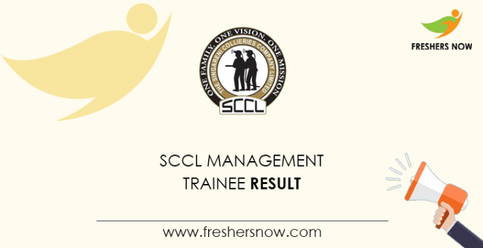 SCCL Management Trainee Result