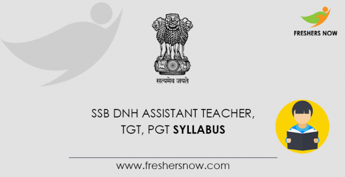 DNH SSB Assistant Teacher Syllabus 2020
