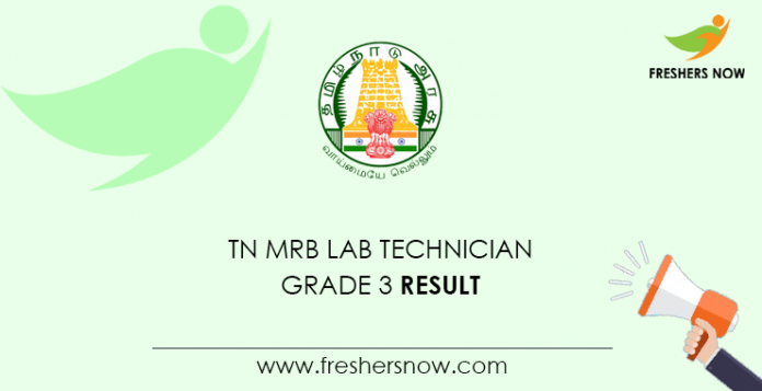 TN MRB Lab Technician Grade 3 Result