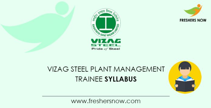 Vizag Steel Plant Management Trainee Syllabus
