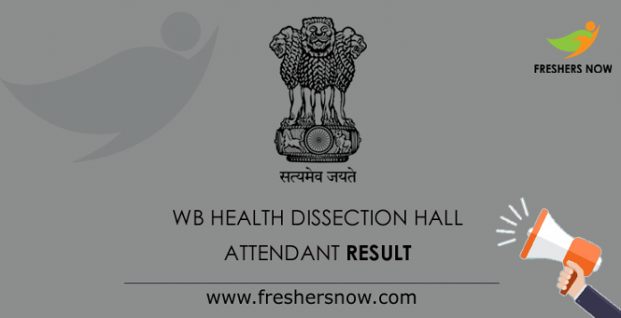 WB Health Dissection Hall Attendant Result