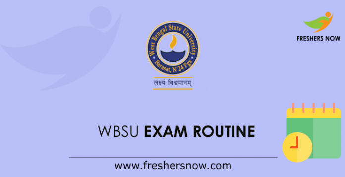 WBSU Exam Routine