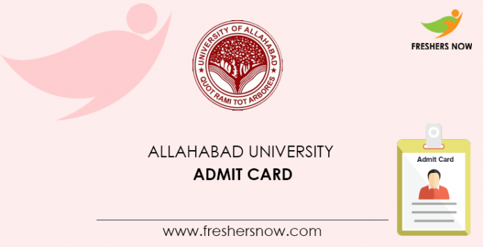 Allahabad University Admit Card