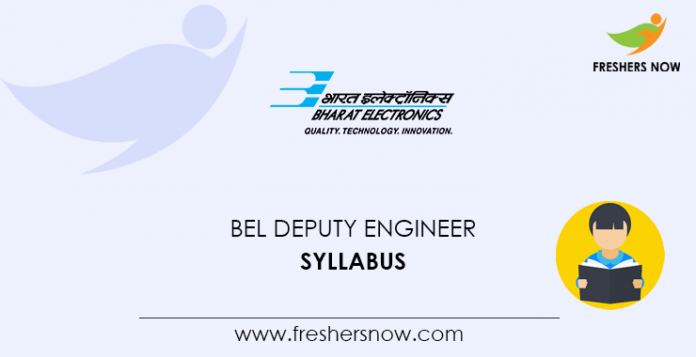 BEL Deputy Engineer Syllabus