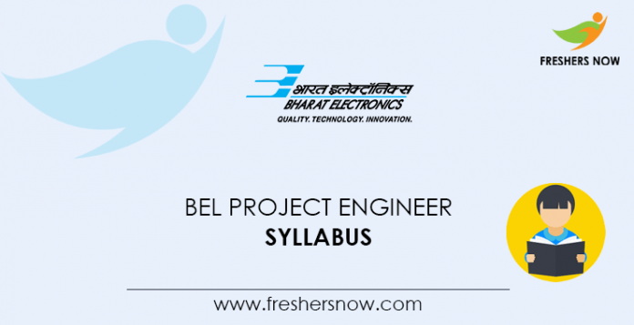 BEL Project Engineer Syllabus 2020