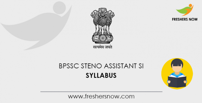 BPSSC ASI Steno Syllabus 2020