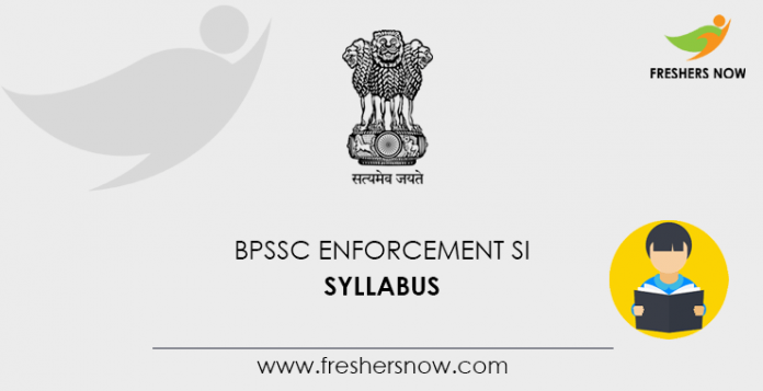 BPSSC Enforcement SI Syllabus