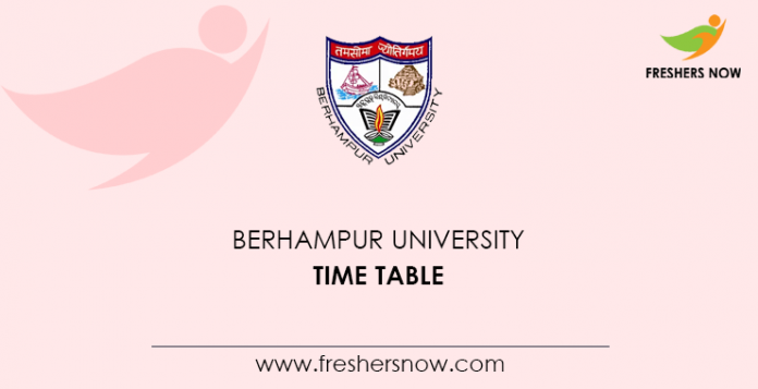 Berhampur University Time Table