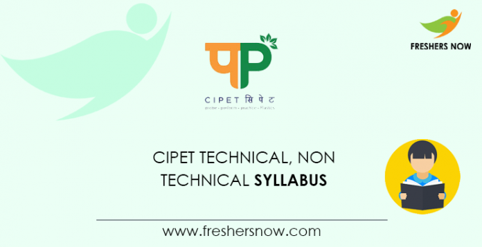 CIPET Technical Assistant Syllabus 2020
