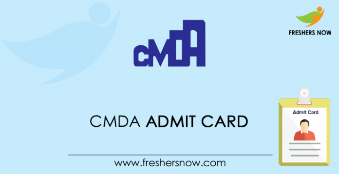 CMDA Admit Card