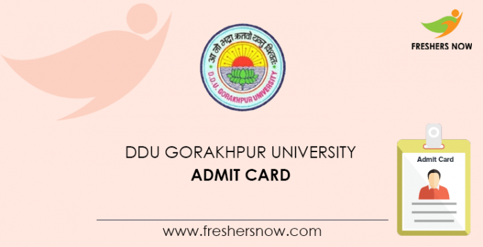 DDU Gorakhpur University Admit Card