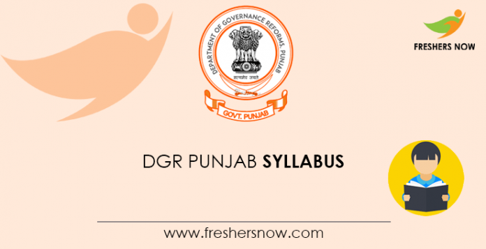 DGR Punjab Syllabus