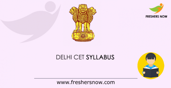 Delhi CET Syllabus