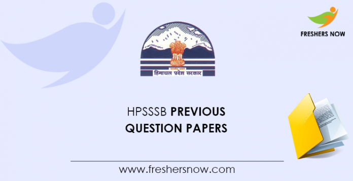 HPSSSB Previous Question Papers