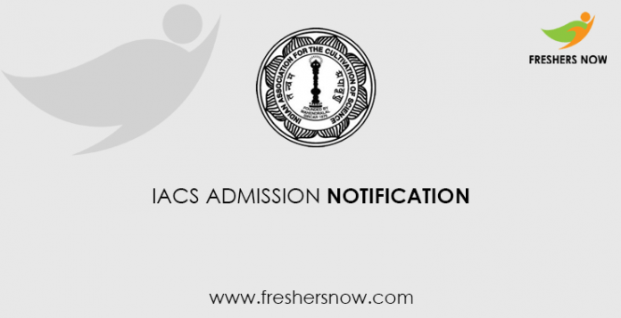 IACS Admission Notification