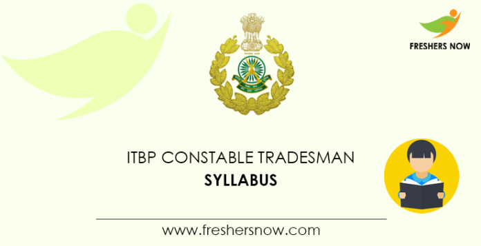 ITBP Constable Tradesman Syllabus