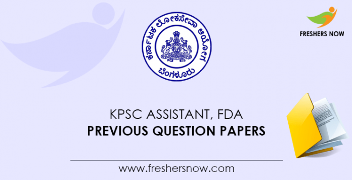 KPSC Assistant Previous Question Papers