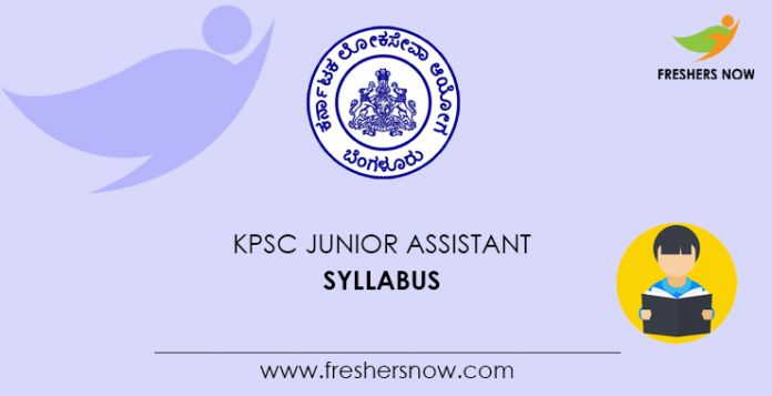 KPSC Junior Assistant Syllabus 2020