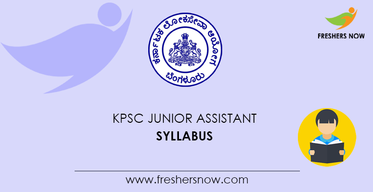 KPSC Junior Assistant Syllabus 2024 PDF | SDA Exam Pattern