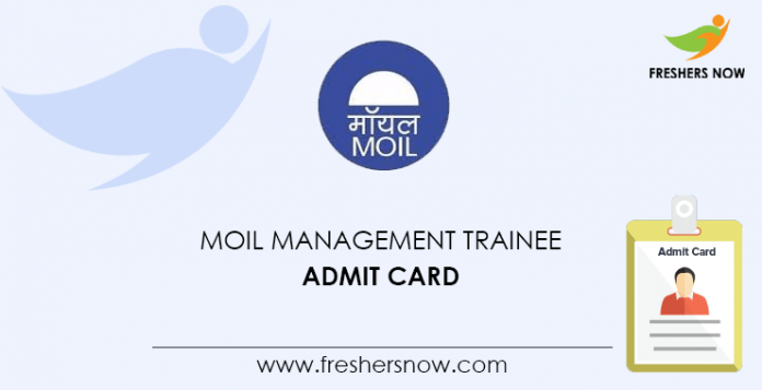 MOIL Management Trainee Admit Card