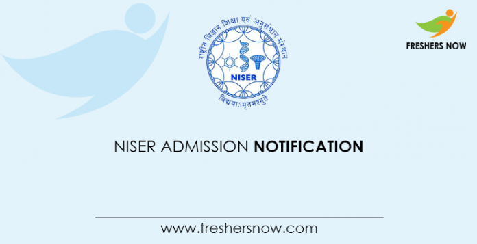 NISER Admission Notification