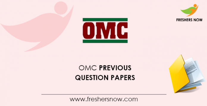 OMC Junior Executive Assistant Previous Question Papers