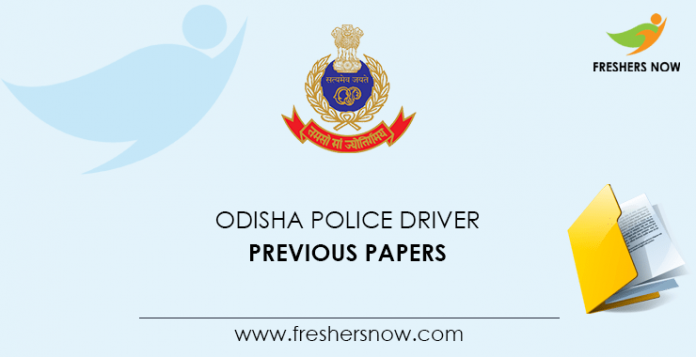 Odisha Police Driver Previous Papers