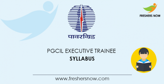 PGCIL Executive Trainee Syllabus