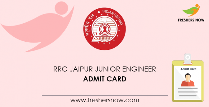 RRC Jaipur Junior Engineer Admit Card
