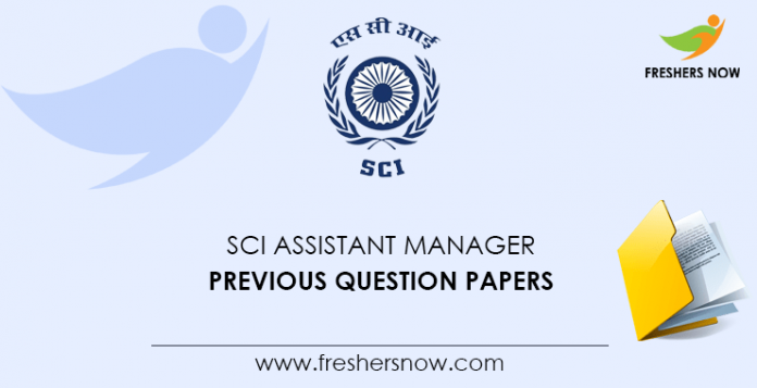 SCI Assistant Manager Previous Question Papers