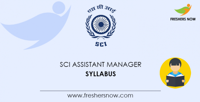 SCI Assistant Manager Syllabus
