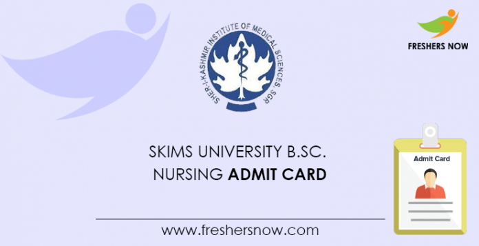 SKIMS University B.Sc. Nursing Admit Card 2020 (Out) | Exam Date