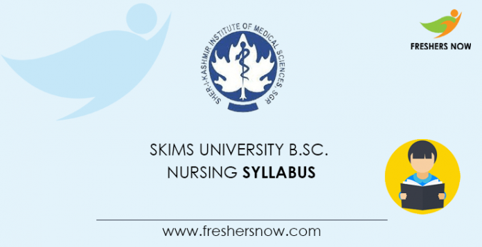 SKIMS University B.Sc Nursing Syllabus