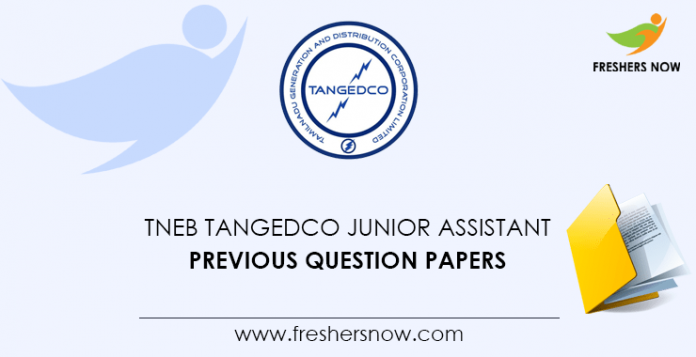 TNEB TANGEDCO Junior Assistant Previous Question Papers