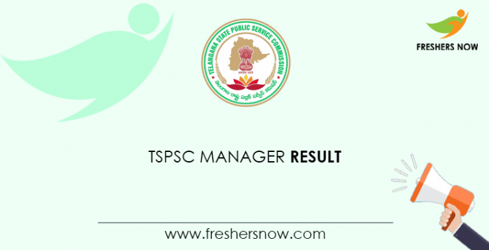 TSPSC Manager Result