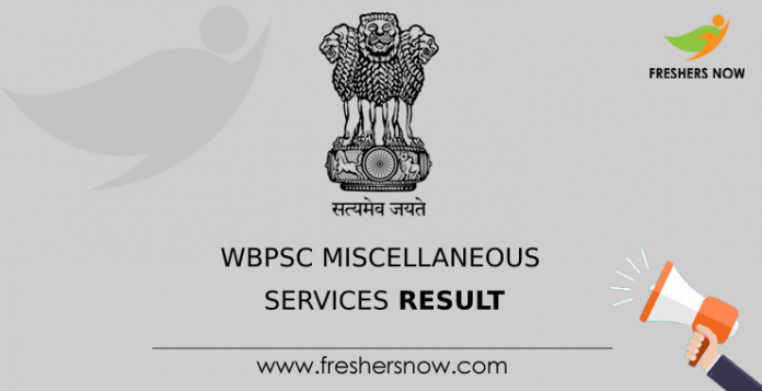 WBPSC Miscellaneous Services Result