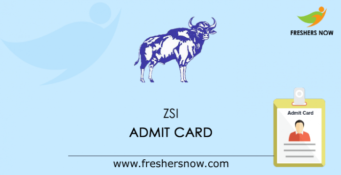 ZSI Admit Card