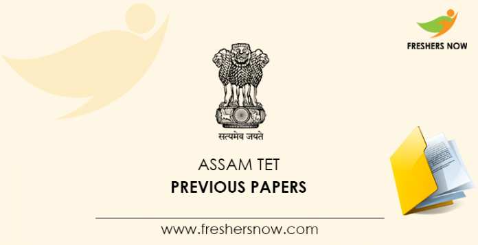Assam TET Previous Question Papers