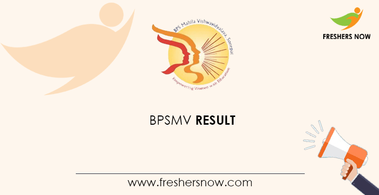 BPSMV Result 2023 Released BA B.Sc MA M.Sc Exam Results