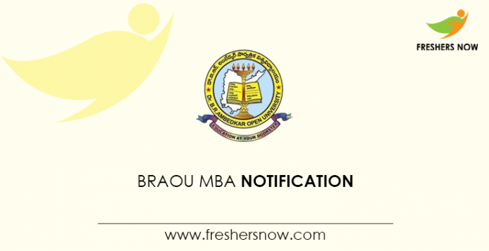 BRAOU MBA Notification