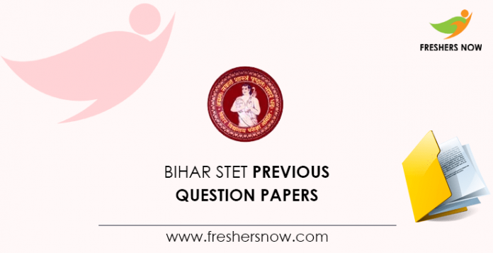 Bihar STET Previous Question Papers