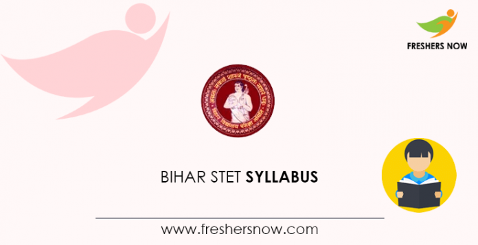 Bihar STET Syllabus