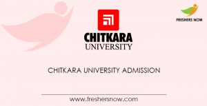 Chitkara University Admission 2020 | Application (Started), Eligibility