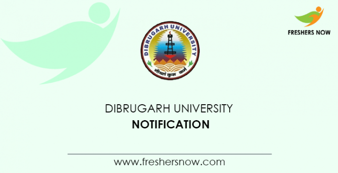 Dibrugarh University Entrance Exam 2020