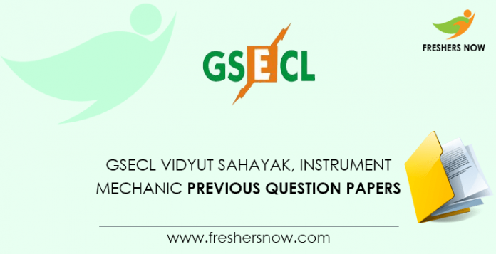GSECL Vidyut Sahayak, Instrument Mechanic Previous Question Papers