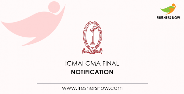 ICMAI CMA Final 2020