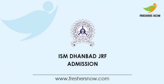 ISM Dhanbad JRF Admission