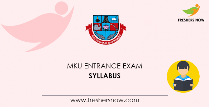 MKU Entrance Exam Syllabus